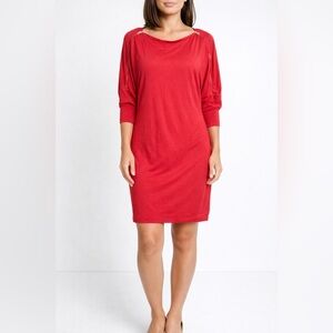 A/X Armani Exchange Red Long Sleeve Top Size M – NWT Stylish Zipper detail